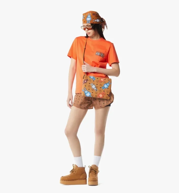 Aren Crossbody Pouch en Visetos Rabot Aren Crossbody Pouch en Visetos Rabot