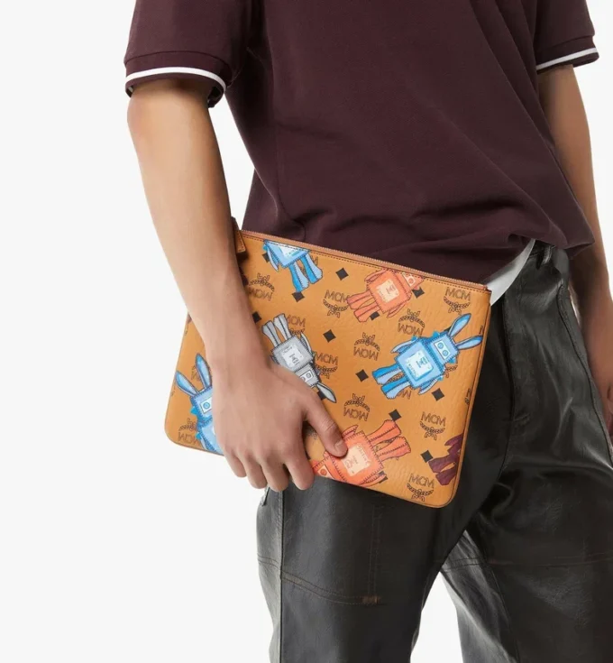 Aren Crossbody Pouch en Visetos Rabot Aren Crossbody Pouch en Visetos Rabot