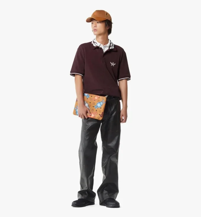 Aren Crossbody Pouch en Visetos Rabot Aren Crossbody Pouch en Visetos Rabot