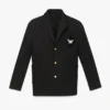 Blazer de ponte con parche con el logotipo