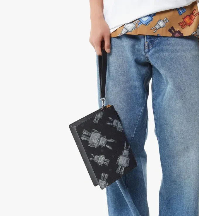Bolsa de mano con asa de cadena en Rabot Visetos Bolsa de mano con asa de cadena en Rabot Visetos
