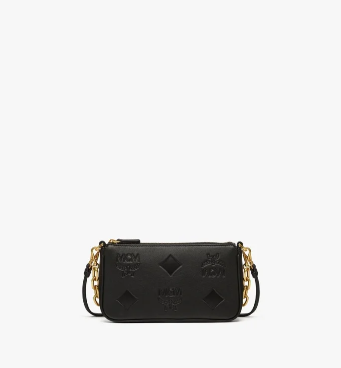 Bolso Aren Crossbody en piel con Maxi Monogram