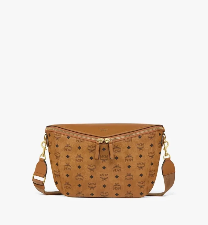 Bolso bandolera Diamant 3D en mezcla de piel Visetos Bolso bandolera Diamant 3D en mezcla de piel Visetos