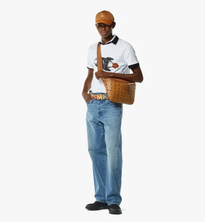 Bolso bandolera Diamant 3D en mezcla de piel Visetos Bolso bandolera Diamant 3D en mezcla de piel Visetos