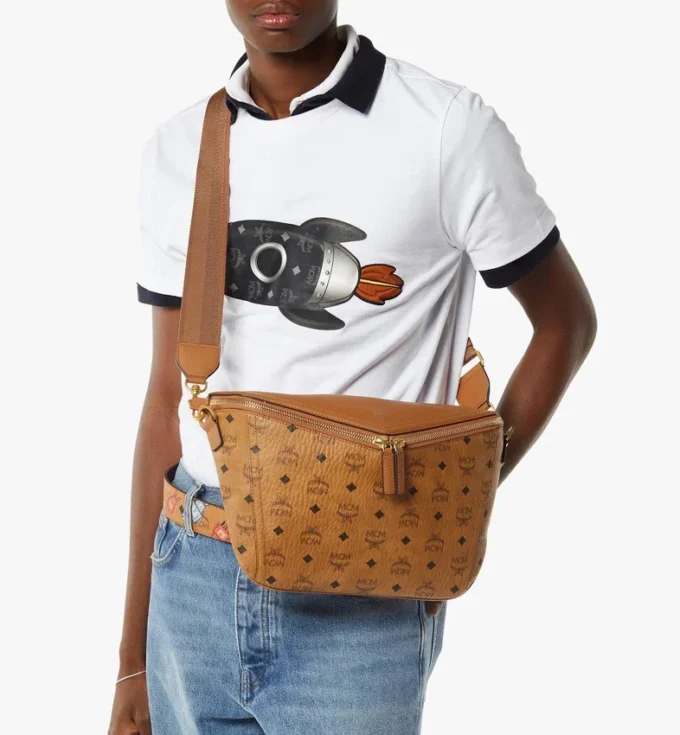 Bolso bandolera Diamant 3D en mezcla de piel Visetos Bolso bandolera Diamant 3D en mezcla de piel Visetos