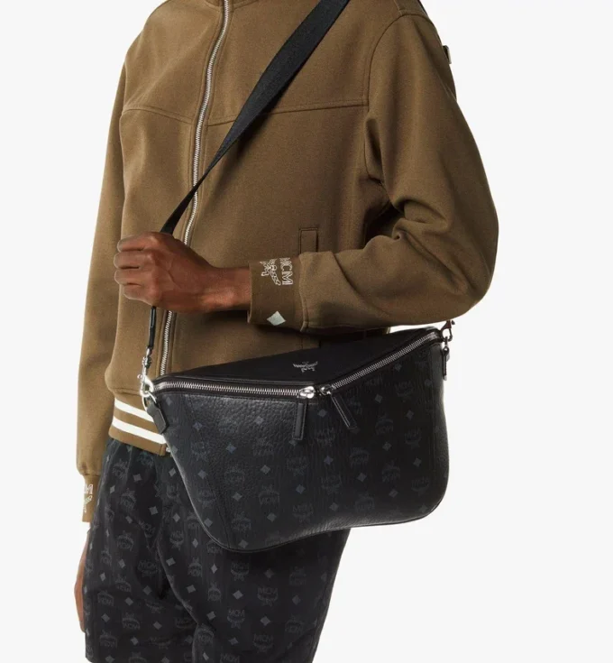 Bolso bandolera Diamant 3D en mezcla de piel Visetos Bolso bandolera Diamant 3D en mezcla de piel Visetos