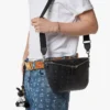 Bolso bandolera Diamant 3D en mezcla de piel Visetos Bolso bandolera Diamant 3D en mezcla de piel Visetos
