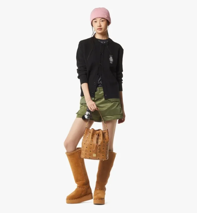Bolso con cordón Dessau Drawstring en Visetos