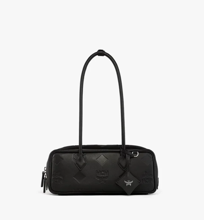 Bolso de hombro Aren East West en piel Maxi Monogram Bolso de hombro Aren East West en piel Maxi Monogram