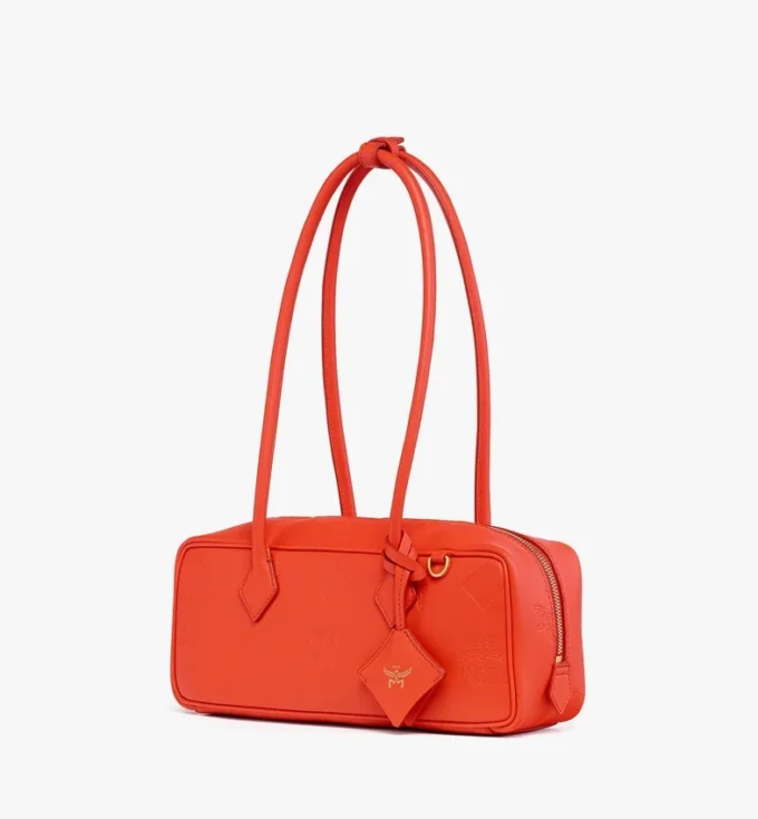 Bolso de hombro Aren East West en piel Maxi Monogram Bolso de hombro Aren East West en piel Maxi Monogram