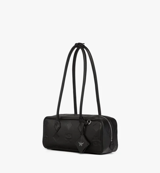 Bolso de hombro Aren East West en piel Maxi Monogram Bolso de hombro Aren East West en piel Maxi Monogram