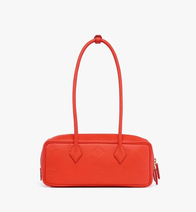 Bolso de hombro Aren East West en piel Maxi Monogram Bolso de hombro Aren East West en piel Maxi Monogram