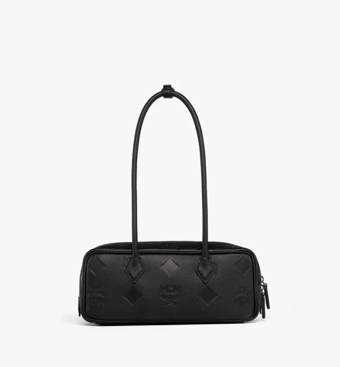 Bolso de hombro Aren East West en piel Maxi Monogram Bolso de hombro Aren East West en piel Maxi Monogram
