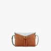 Bolso de hombro Diamant 3D en ante y piel de becerro