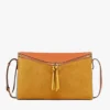 Bolso de hombro Diamant 3D en ante y piel de becerro