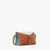 Bolso de hombro Diamant 3D en ante y piel de becerro