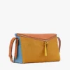 Bolso de hombro Diamant 3D en ante y piel de becerro
