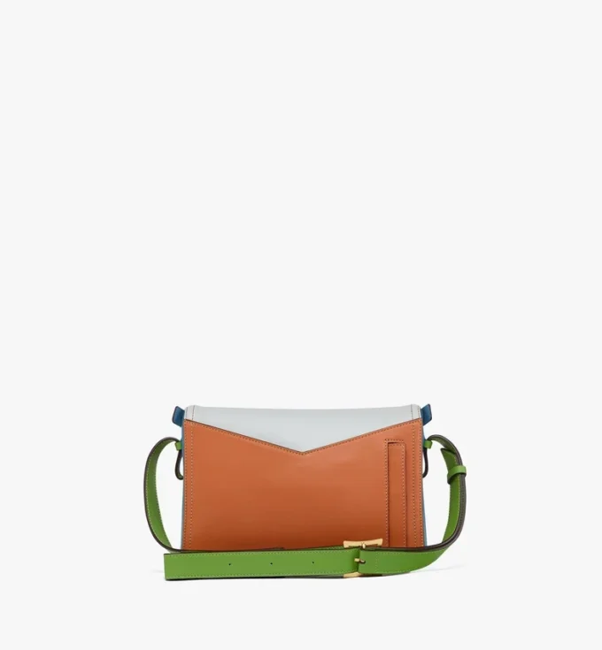Bolso de hombro Diamant 3D en ante y piel de becerro