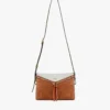 Bolso de hombro Diamant 3D en ante y piel de becerro