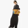 Bolso de hombro Diamant 3D en ante y piel de becerro
