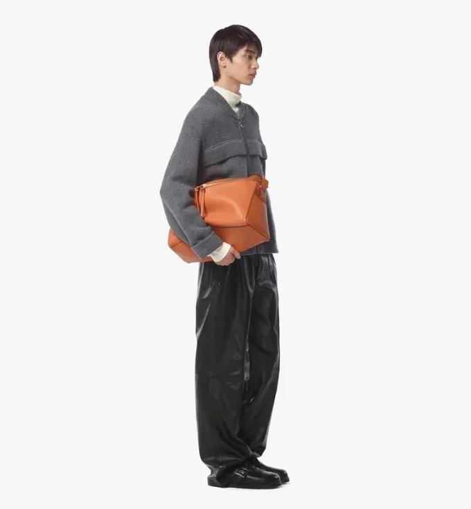 Bolso de hombro Diamant 3D en piel de becerro Bolso de hombro Diamant 3D en piel de becerro