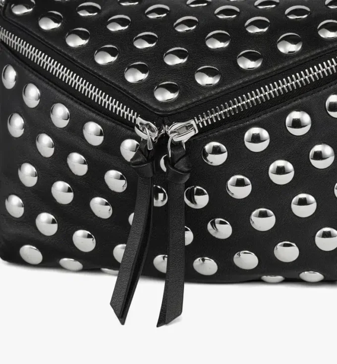 Bolso de hombro Diamant 3D en piel de cordero Galactic Gala