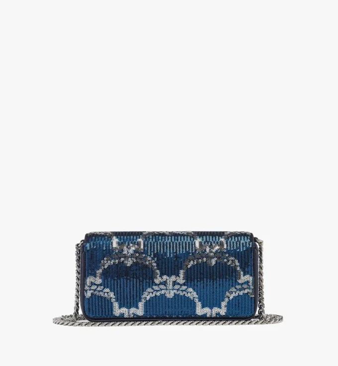 Bolso de hombro Himmel en piel con monograma de lentejuelas Bolso de hombro Himmel en piel con monograma de lentejuelas