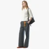 Bolso Hobo Aren de nailon reciclado y piel con estampado Monogram