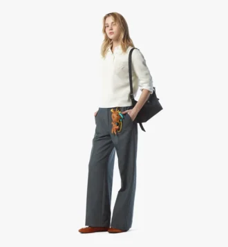 Bolso Hobo Aren de nailon reciclado y piel con estampado Monogram