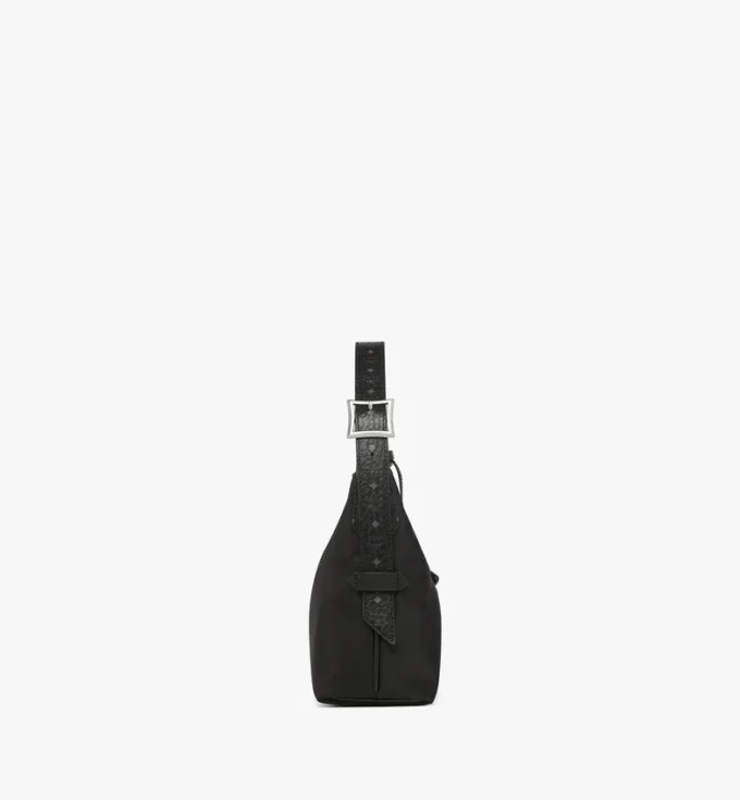 Bolso Hobo Aren de nailon reciclado y piel con estampado Monogram