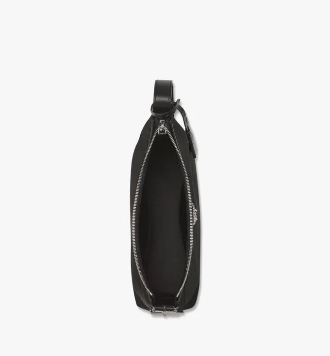 Bolso Hobo Aren de nailon reciclado y piel con estampado Monogram