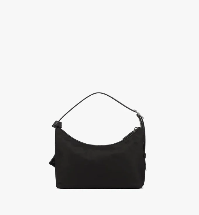 Bolso Hobo Aren de nailon reciclado y piel con estampado Monogram