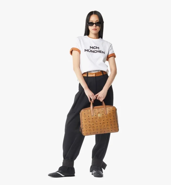 Bolso tote Aren en mezcla de piel Visetos Bolso tote Aren en mezcla de piel Visetos