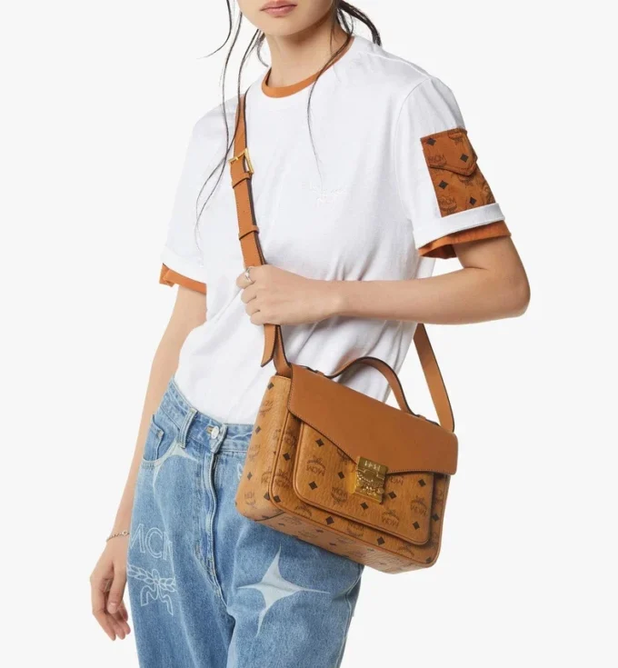 Bolso Tracy en mezcla de piel Visetos Bolso Tracy en mezcla de piel Visetos