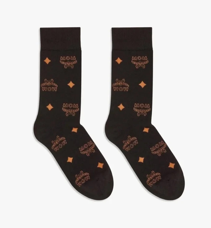 Calcetines de punto con monograma Calcetines de punto con monograma