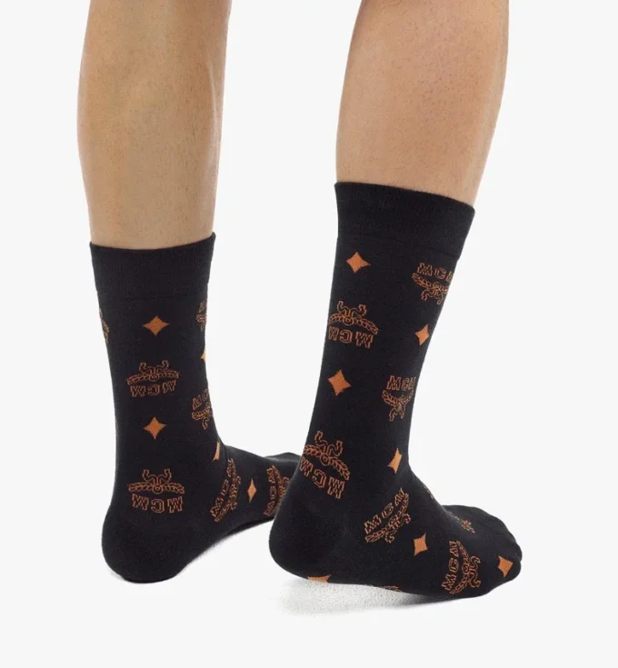 Calcetines de punto con monograma Calcetines de punto con monograma