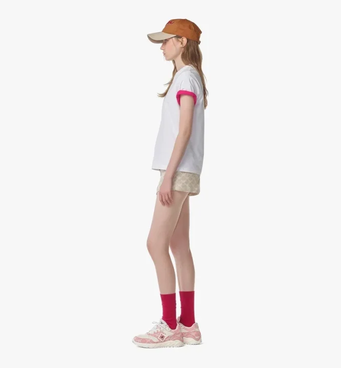 Camiseta con estampado del logotipo en algodón orgánico