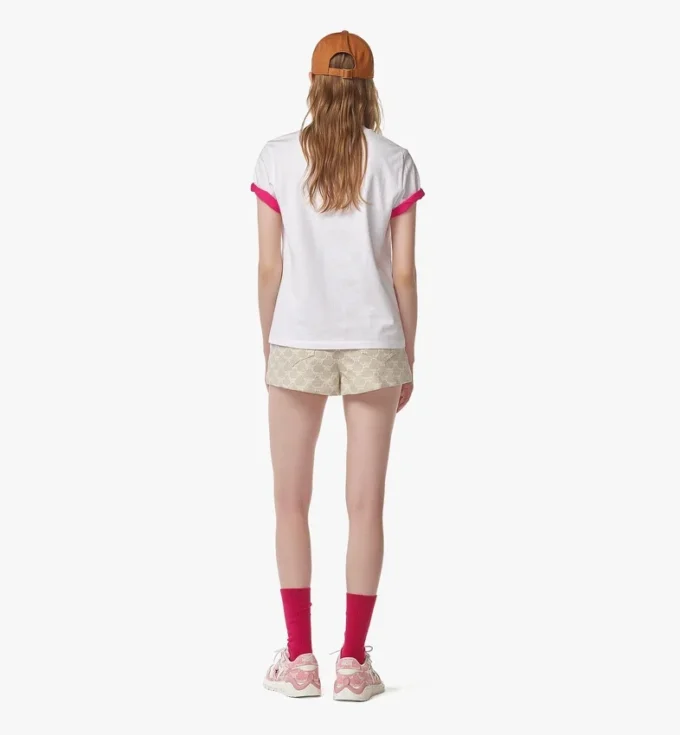 Camiseta con estampado del logotipo en algodón orgánico