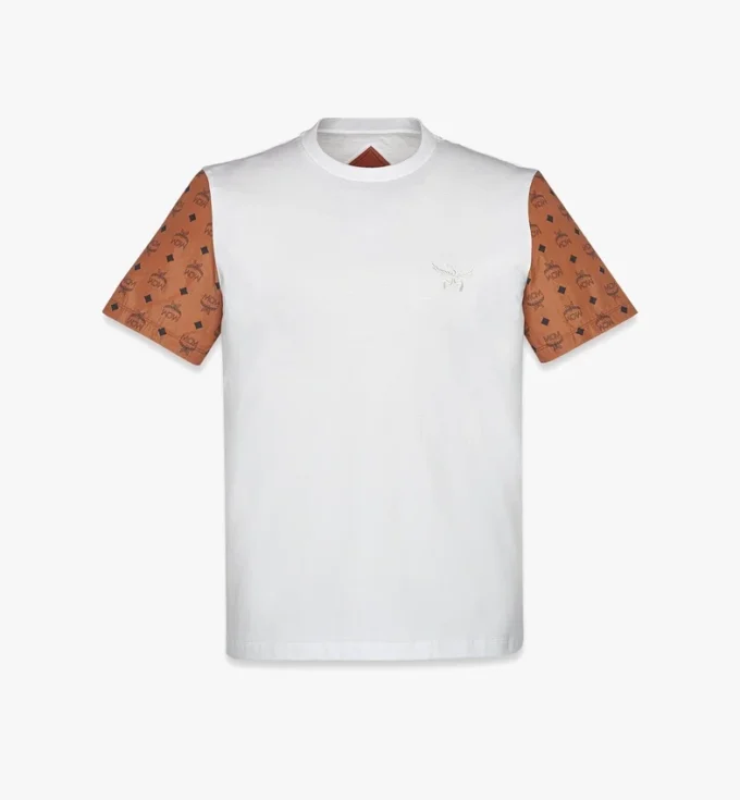 Camiseta con logotipo de algodón orgánico y monograma Econyl® Camiseta con logotipo de algodón orgánico y monograma Econyl®