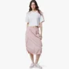 Falda midi Monogram de nailon reciclado