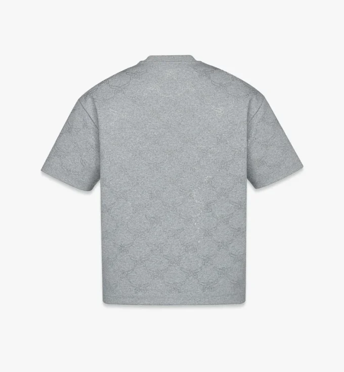Camiseta de punto Ponte con monograma de cristales Camiseta de punto Ponte con monograma de cristales