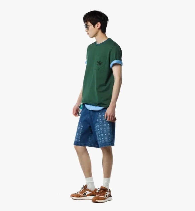 Camiseta Essential con bolsillo y logotipo en algodón orgánico