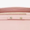 Cartera con cadena Aren en piel con monograma en relieve Cartera con cadena Aren en piel con monograma en relieve