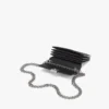 Cartera con cadena Aren en piel con monograma en relieve Cartera con cadena Aren en piel con monograma en relieve