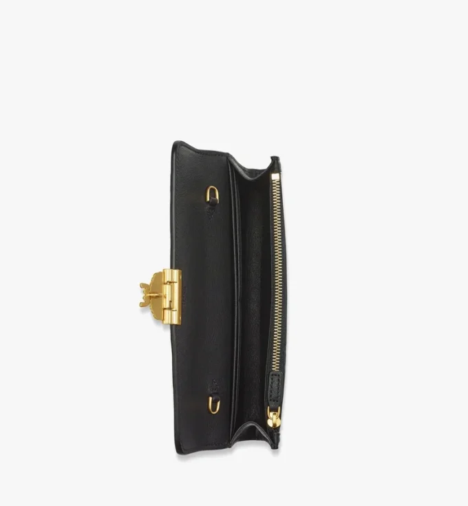 Cartera con cadena Tracy en piel con monograma en relieve Cartera con cadena Tracy en piel con monograma en relieve