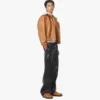 Chaqueta bomber de piel de oveja con mezcla de piel Visetos Chaqueta bomber de piel de oveja con mezcla de piel Visetos