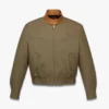 Chaqueta de sarga de lana y piel con estampado Monogram Chaqueta de sarga de lana y piel con estampado Monogram