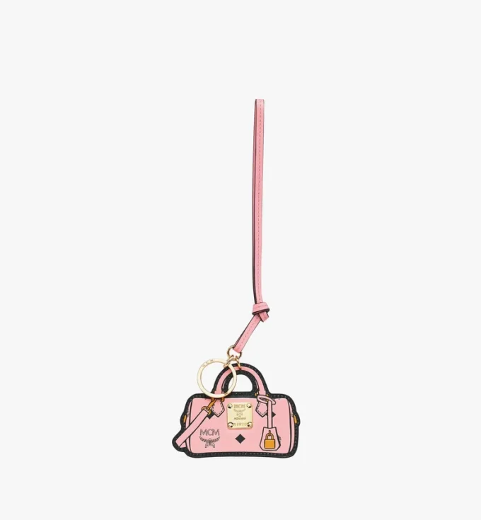 Dije 2D Ella Boston en piel con estampado Monogram