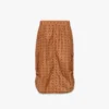Falda midi Monogram de nailon reciclado