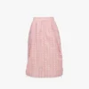 Falda midi Monogram de nailon reciclado